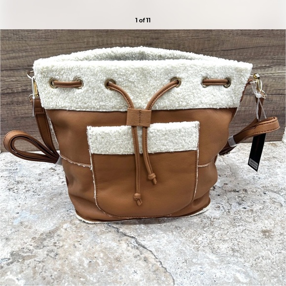 Handbags - Like Dreams Backpack Womens One Size Tan Faux Fur/Leather NWT